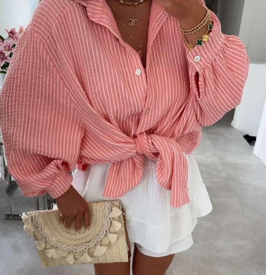 Musselin Bluse gestreift „ Vany“