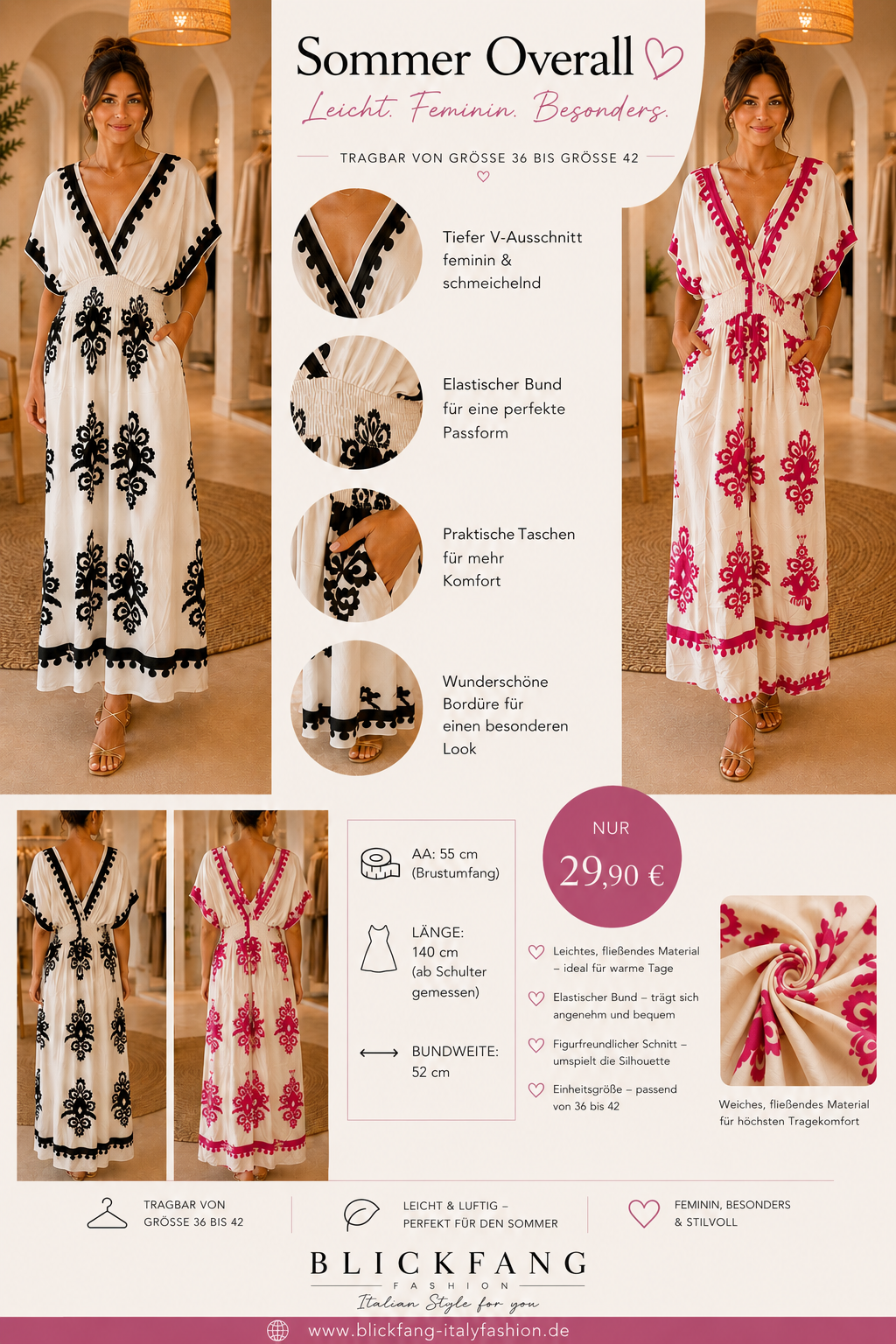 Sommer Overall - Boho Look