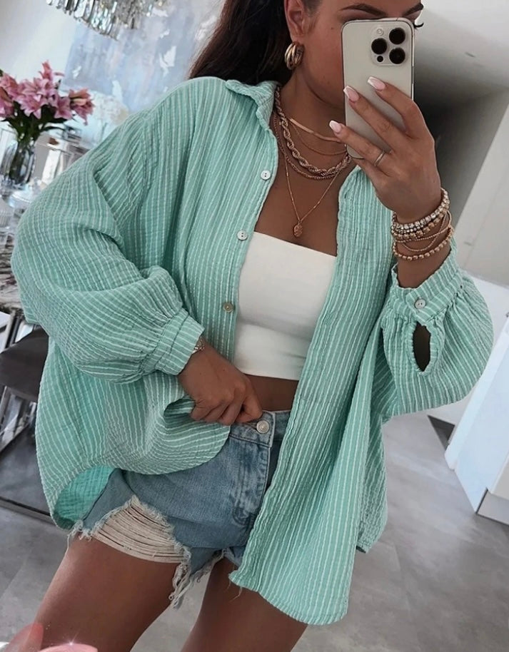 Musselin Bluse gestreift „ Vany“