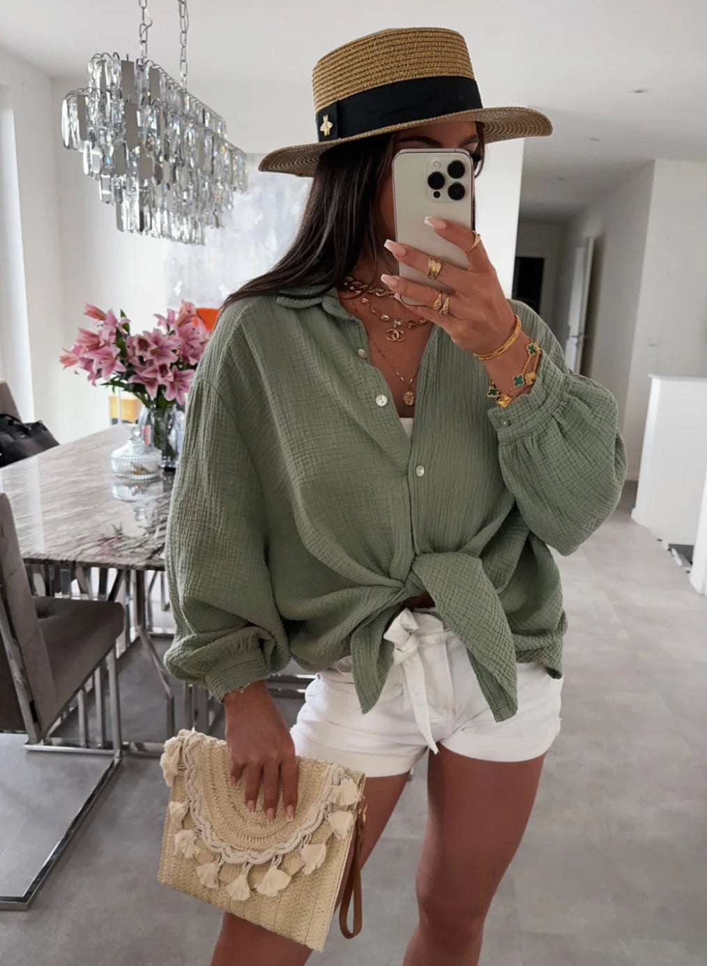 Musselin Bluse „ Maya“ New