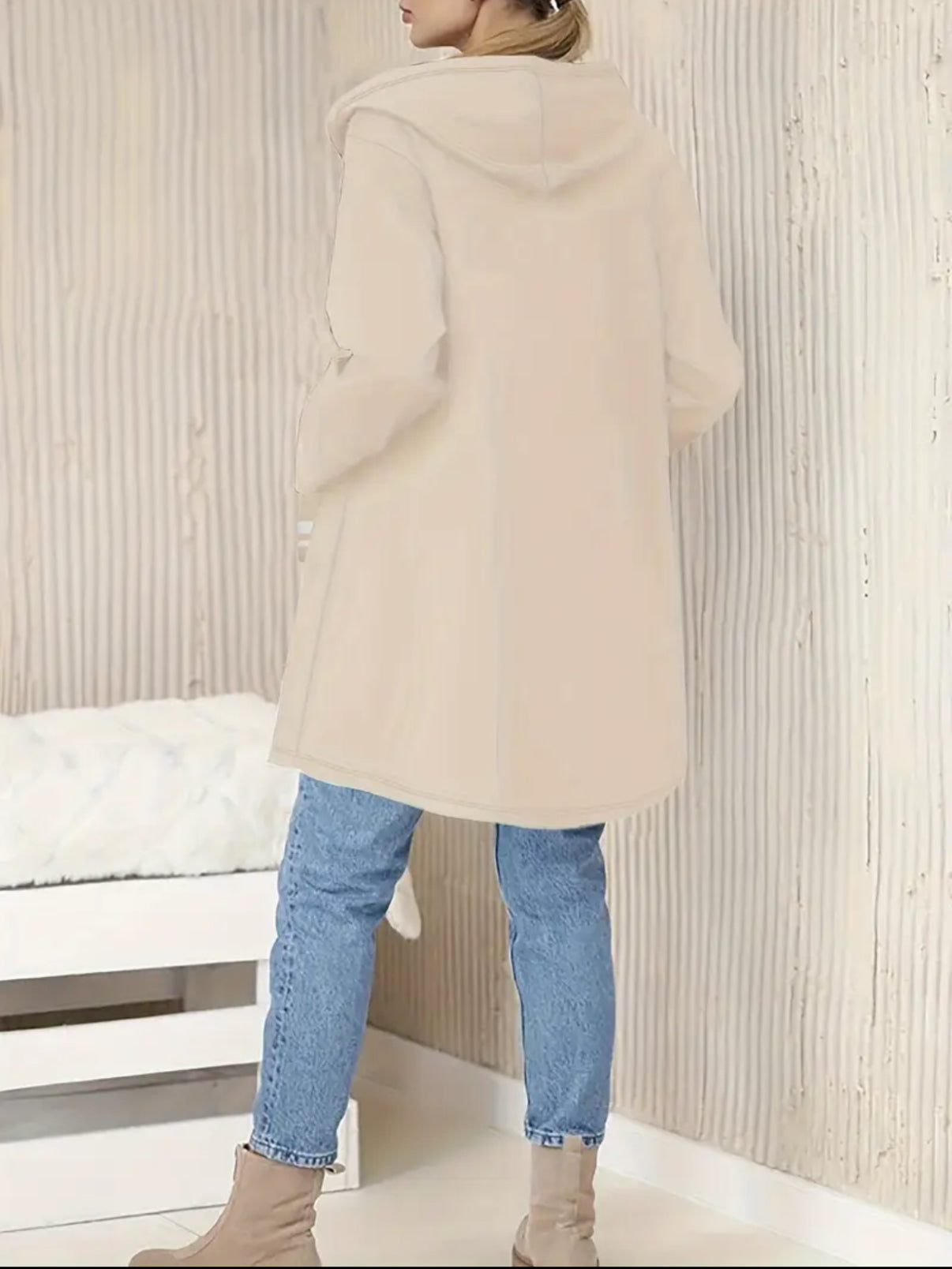 LENA - KAPUZENJACKE MIT BUCHSTABEN-KORDELZUG UND REISSVERSCHLUSS