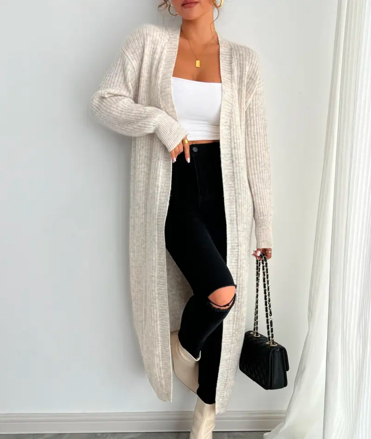 Mara Strickjacke Lang Cardigan