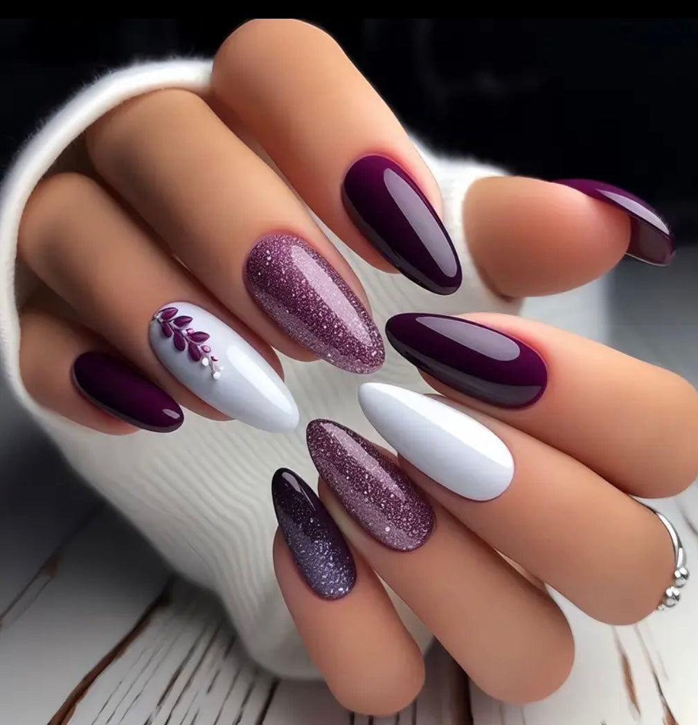 Press on Nails Modell Purple