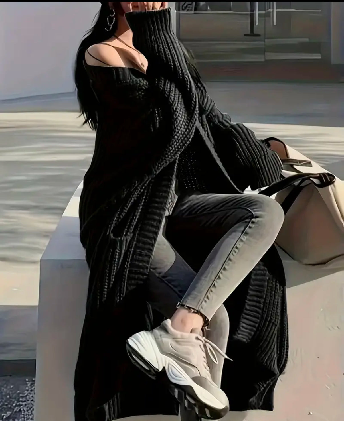 Mara Strickjacke Lang Cardigan