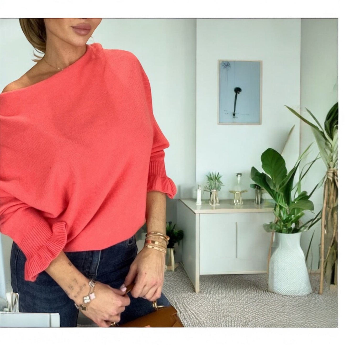 Frühlings Pullover mit Rüschen Ärmeln in vielen Farben