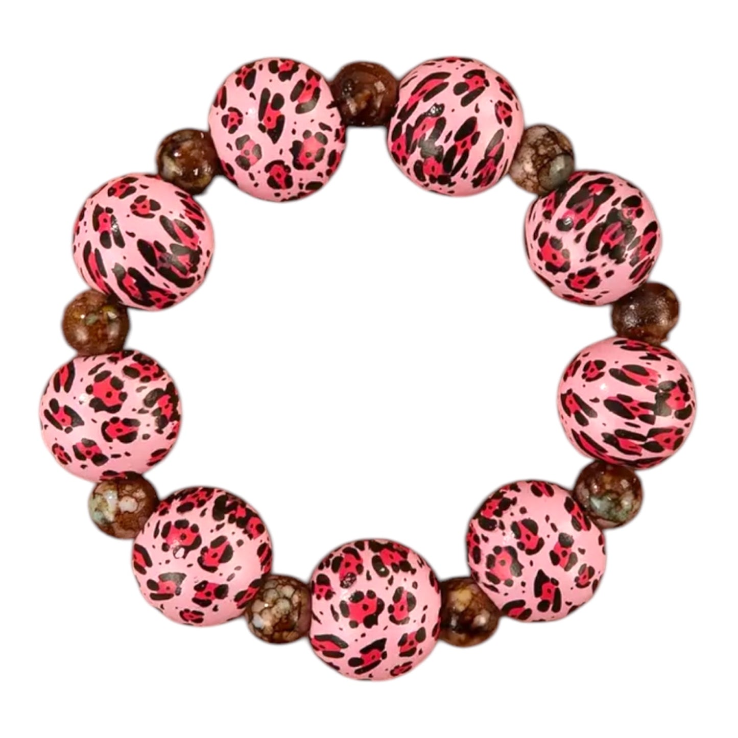 Armband mit Leo Muster Boho Vintage Style