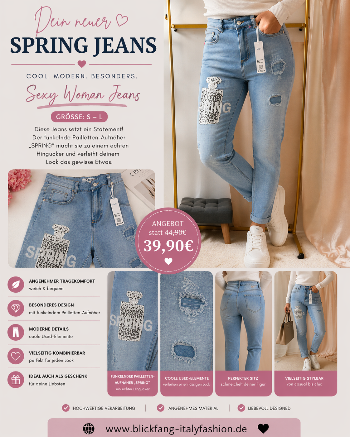 Sexy Women Jeans Spring