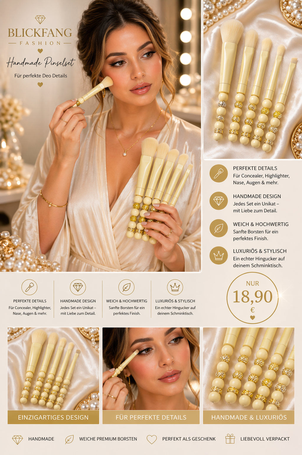 đ Luxury Handmade Pinsel Set A 75