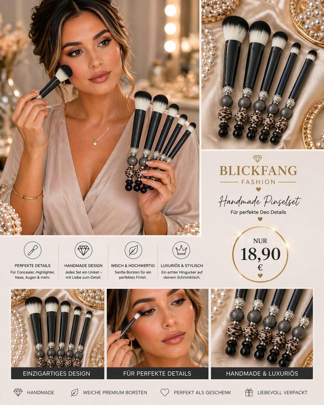 đ Luxury Handmade Pinsel Set A 73