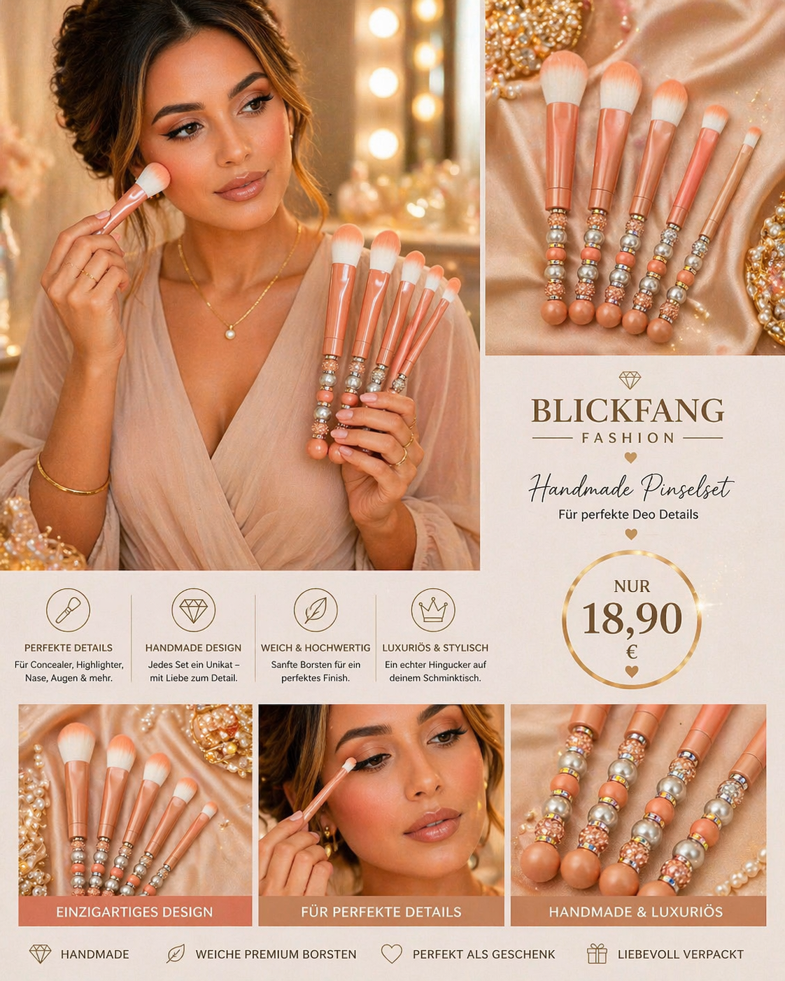 đ Luxury Handmade Pinsel Set A 71