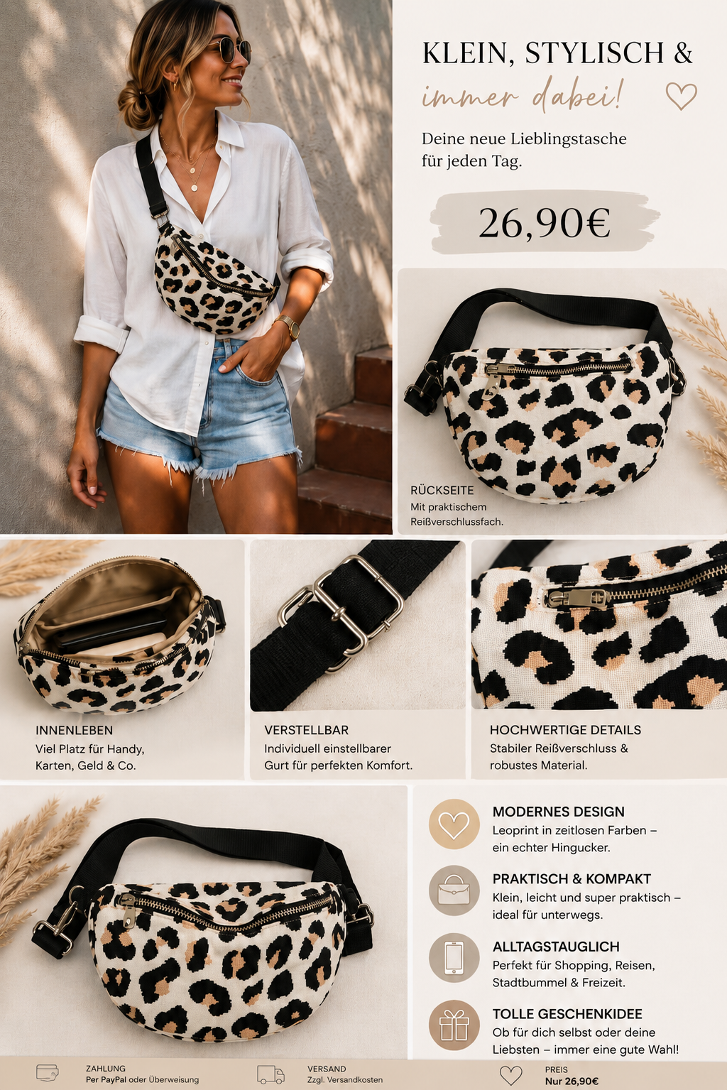 Leo Crossbody Bag - Der Trend für jedes Outfit
