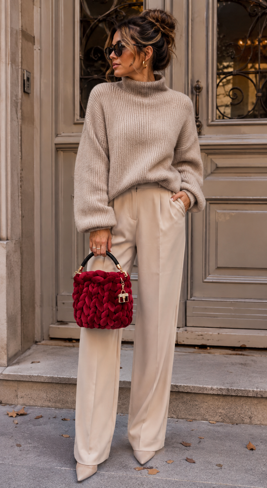 Maggie’s Handmade – Velvet Chunky Bag Bordeaux ❤️