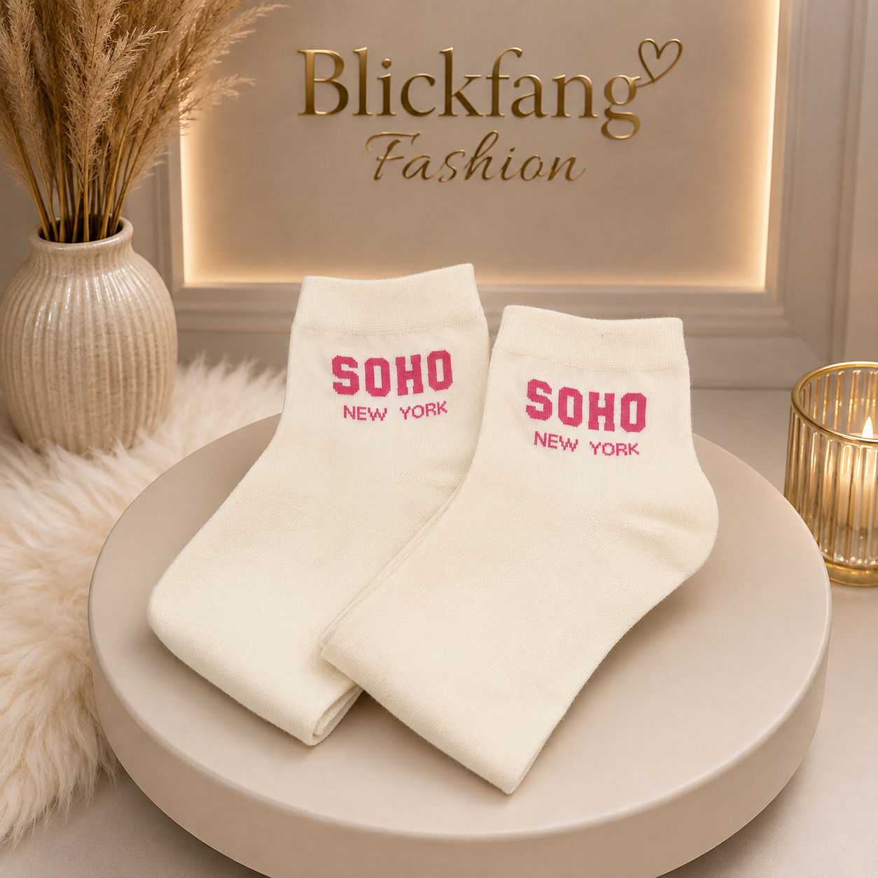 SOHO NEW YORK Söckchen – White/Pink 💕