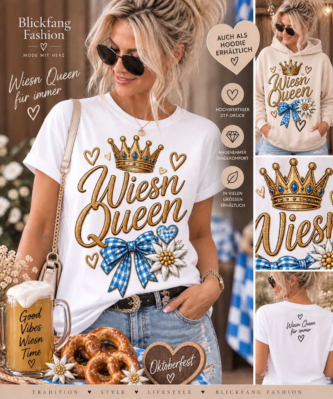 Bundle Tshirt & Hoodie Wiesn Queen