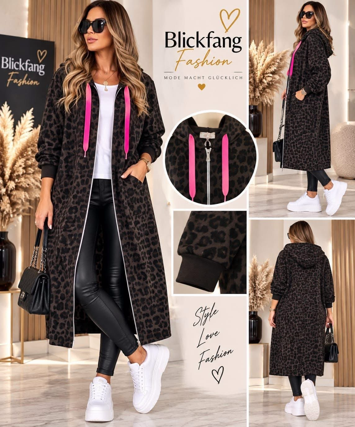 Leo Longjacke – Statement-Look mit pinken Details ❤️