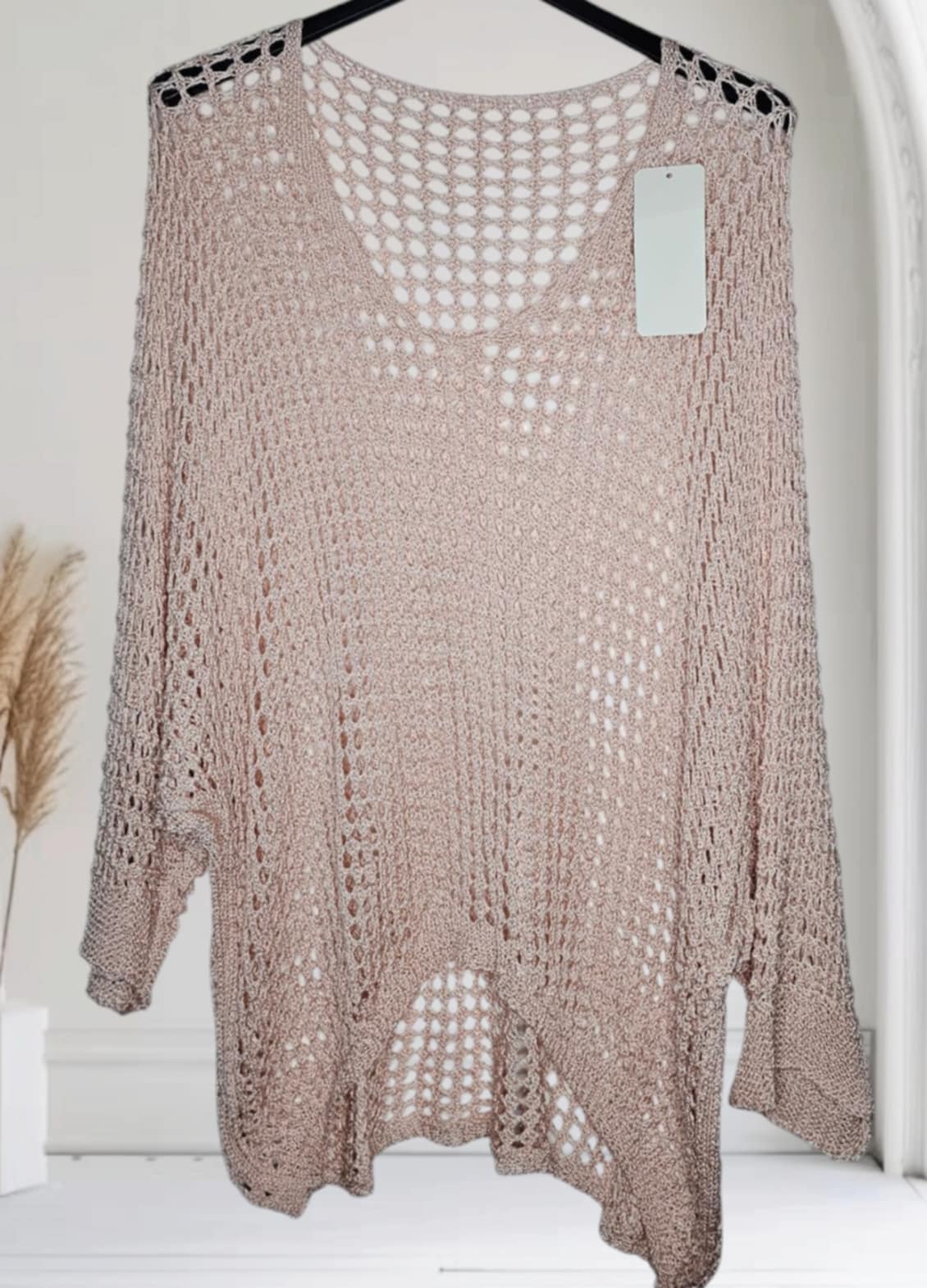 Grobstrick Netzpullover – Leichter Oversized-Look für jeden Anlass