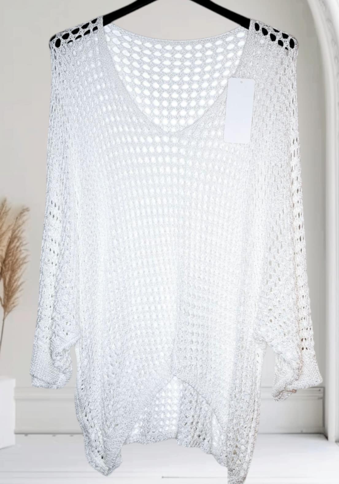 Grobstrick Netzpullover – Leichter Oversized-Look für jeden Anlass