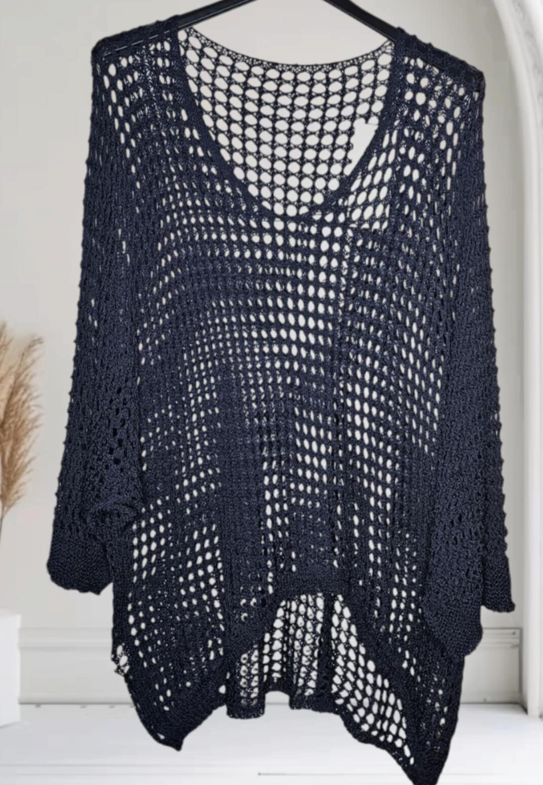 Grobstrick Netzpullover – Leichter Oversized-Look für jeden Anlass