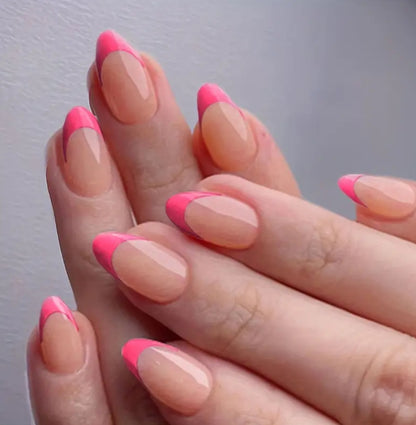 Press on NAILS in 4 Verschiedenen French Farben