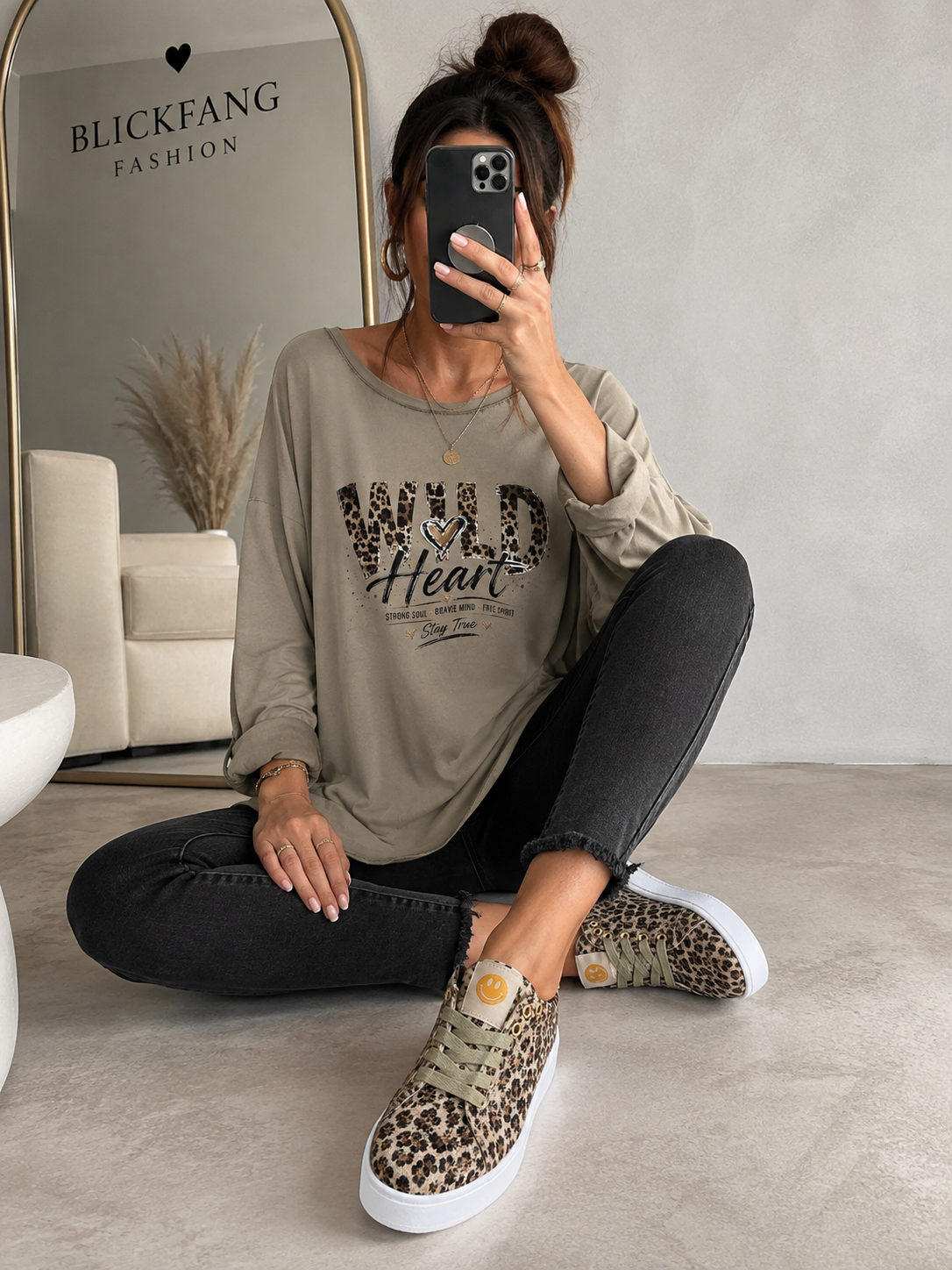 Wild Heart Oversize-Shirt – Handmade Leo-Statement
