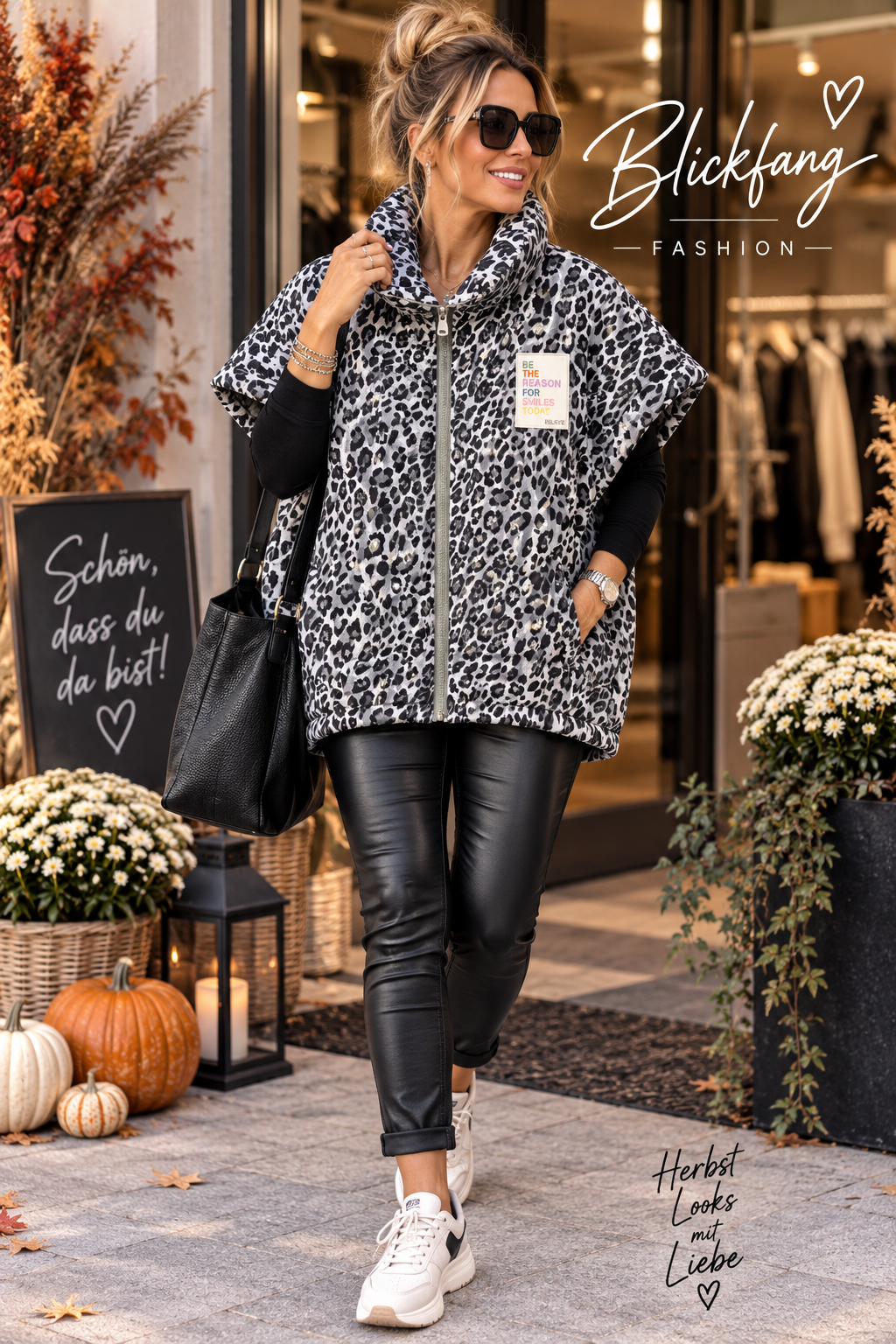Leo Statement Weste – lässiger Oversize-Look mit Wow-Faktor