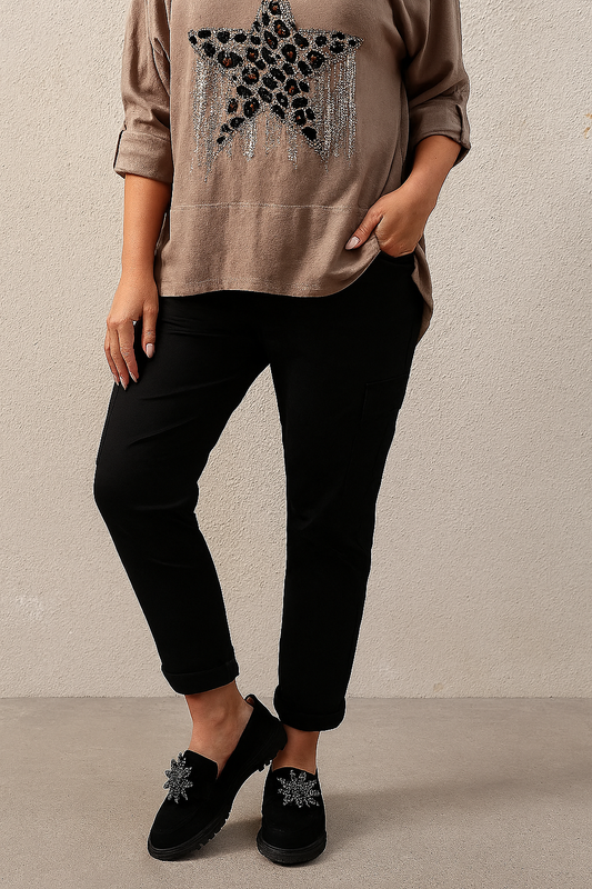 Elegante Loafer mit Schmuck Applikation