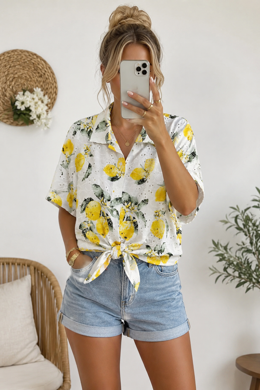 Sommerliche Zitronen 🍋 Bluse