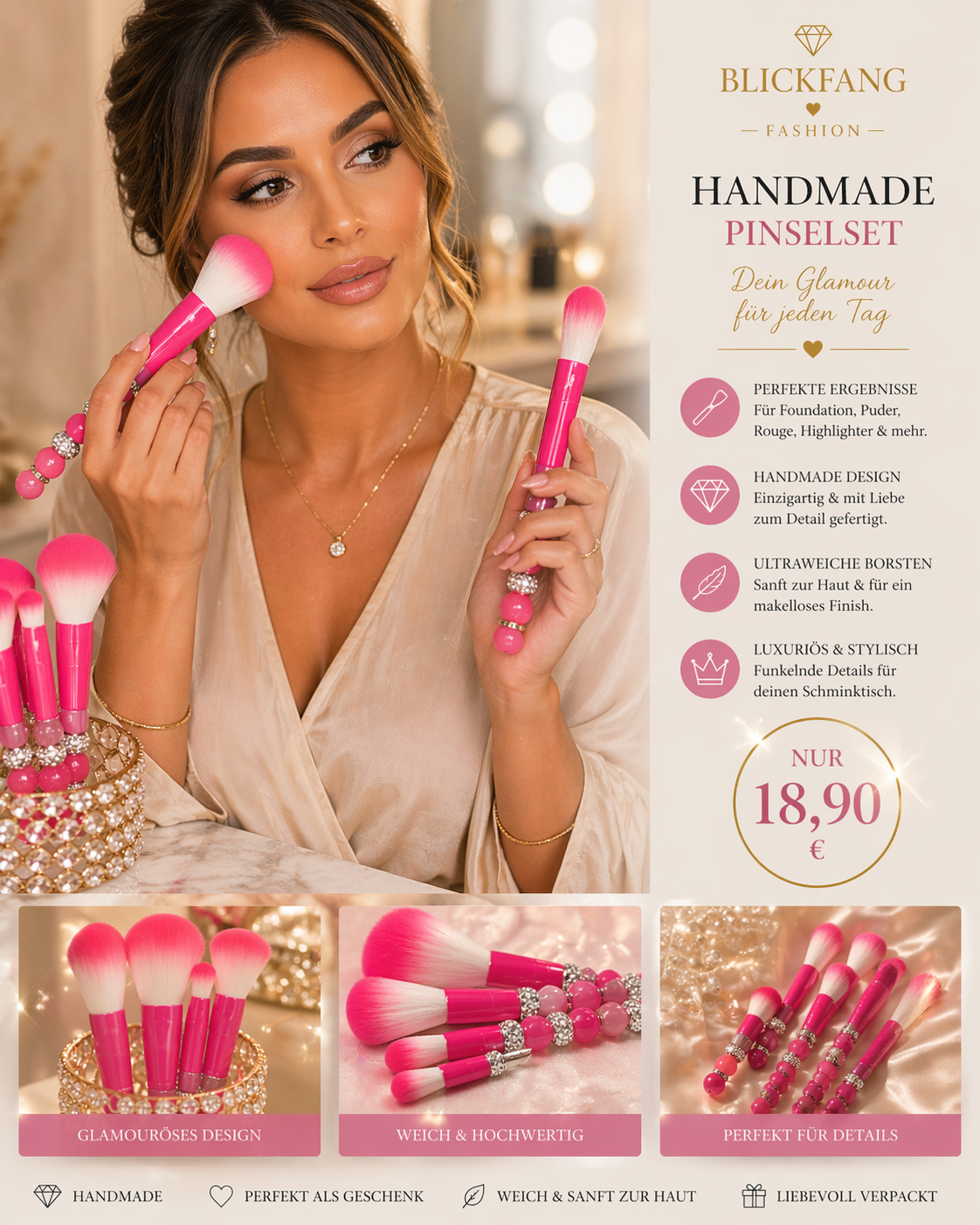 Handmade Beauty Set - Pink Glam