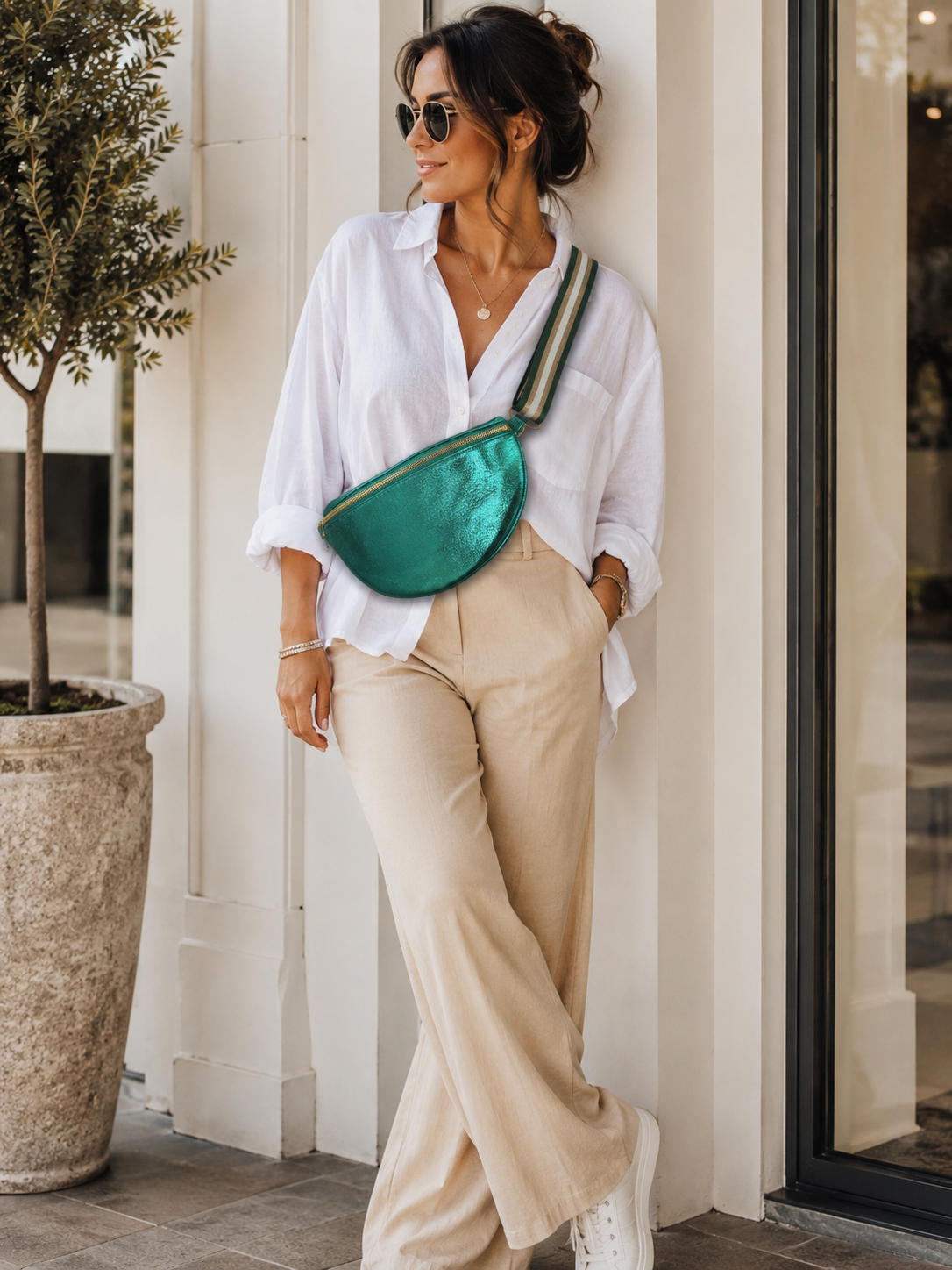 Halbmond Crossbody Bag in 3 Farben