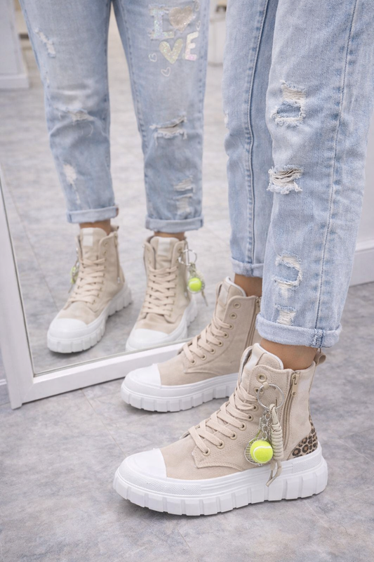 Leo Sneaker High mit Details