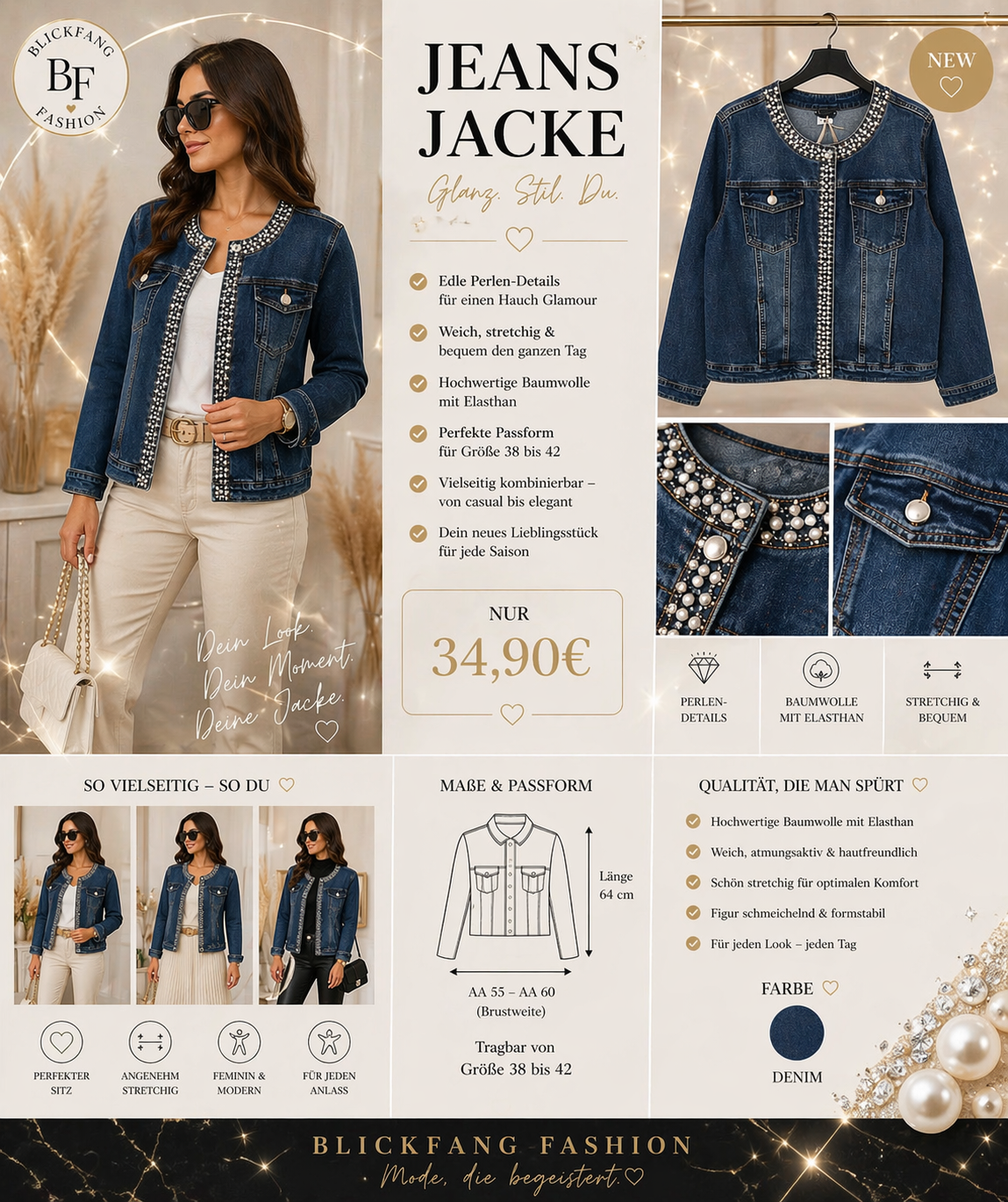 Jeans Jacke ‚Tina‘