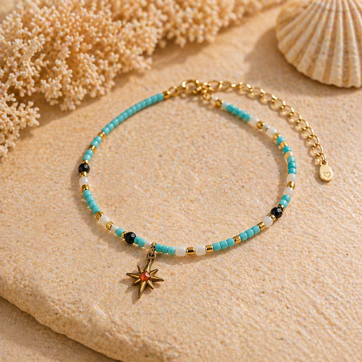 Fusskettchen „ Ocean Glow „