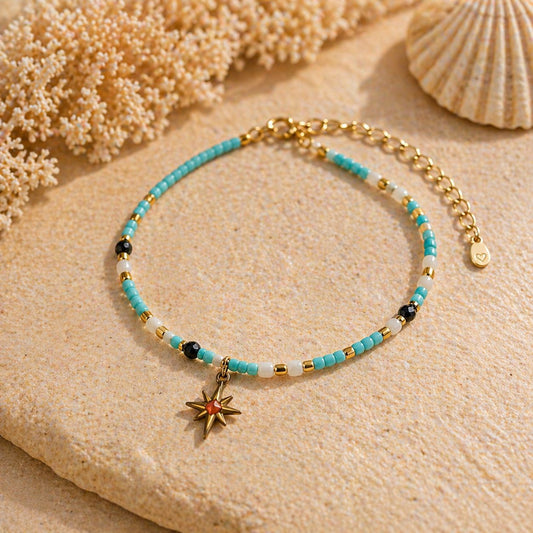 Fusskettchen „ Ocean Glow „