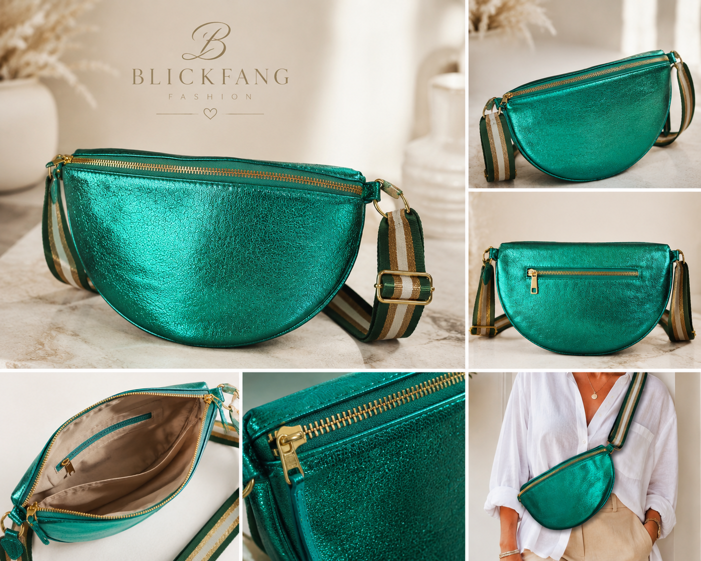 Halbmond Crossbody Bag in 3 Farben