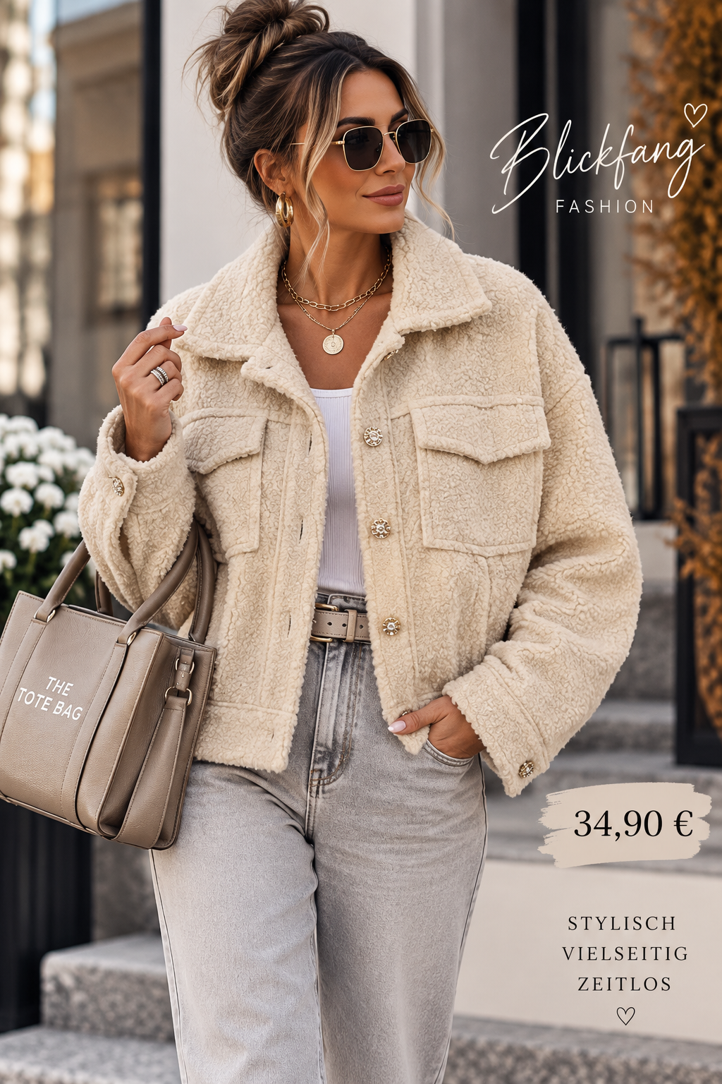 Bouclé Kurzjacke mit Schmuckknöpfen – dein neuer Fashion-Liebling