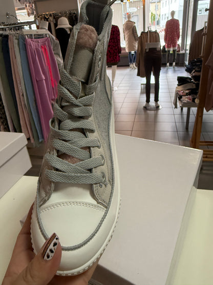 High Sneaker Smiley 36-41 Grau