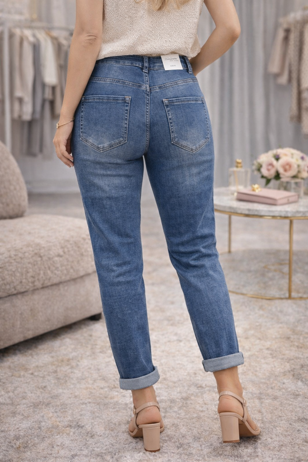 ✨ Boutique-Jeans mit Glanzdetails – feminin & bequem ✨