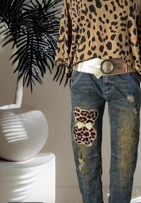 Sexy Women Jeans mit Teddy Bear