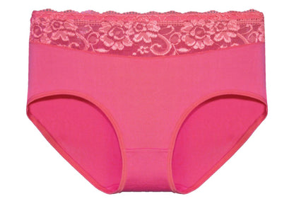 Baumwolle-Slip mit Spitze in 8 Farben
