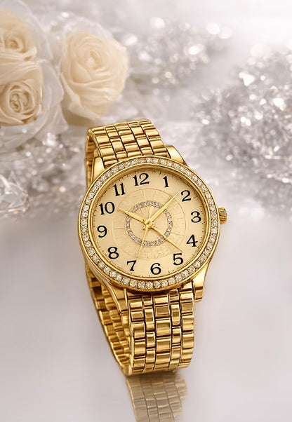 Damen Armband Uhr Golden