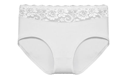 Baumwolle-Slip mit Spitze in 8 Farben