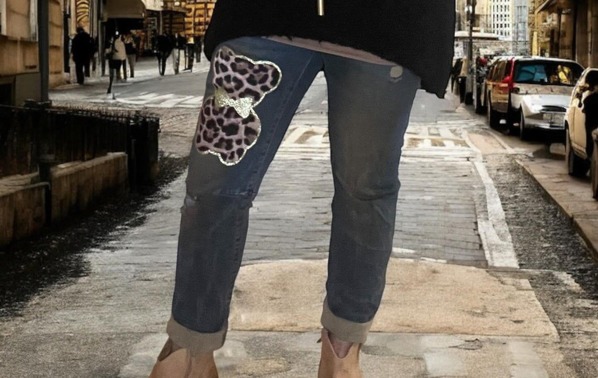 Sexy Women Jeans mit Teddy Bear