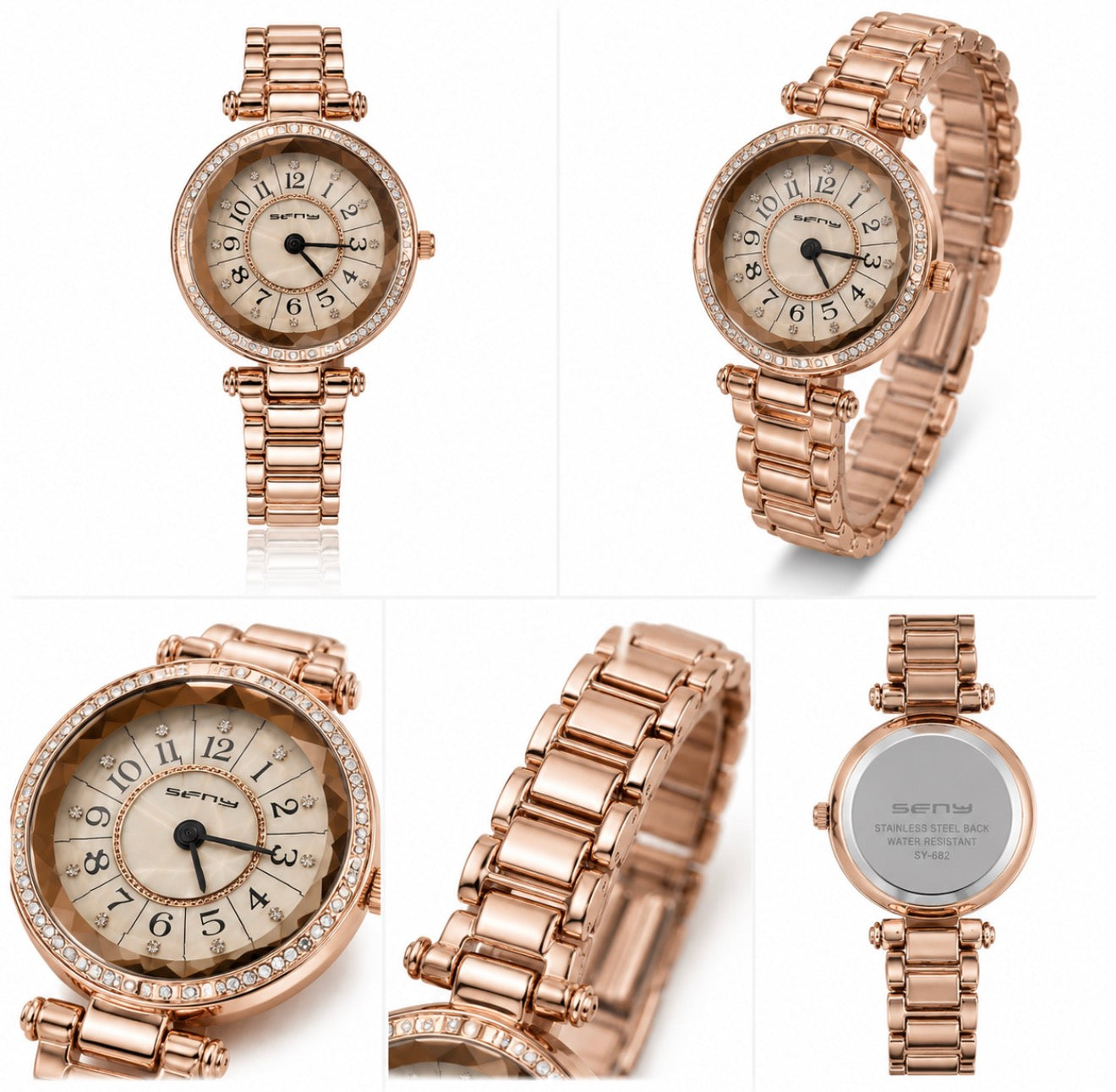 Damen - Armbanduhr Roségold