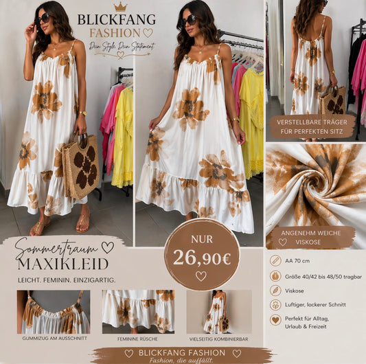 Sommerurlaub Maxikleid - luftig , leicht & wunderschön 😍🍒