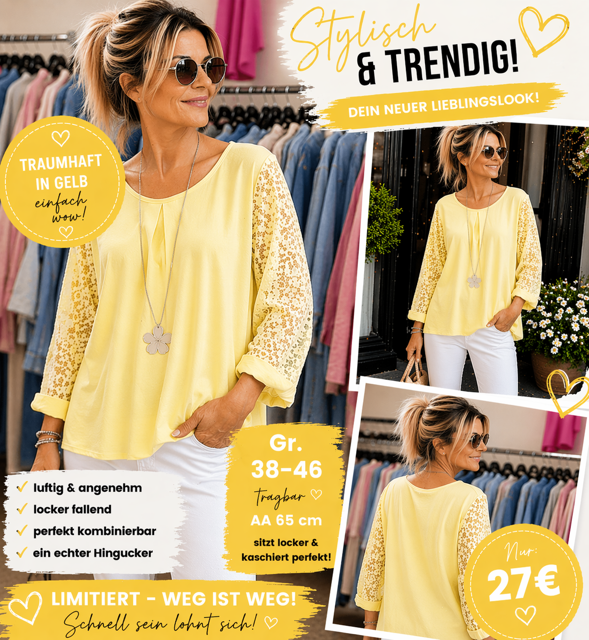 Exklusive chic Bluse
