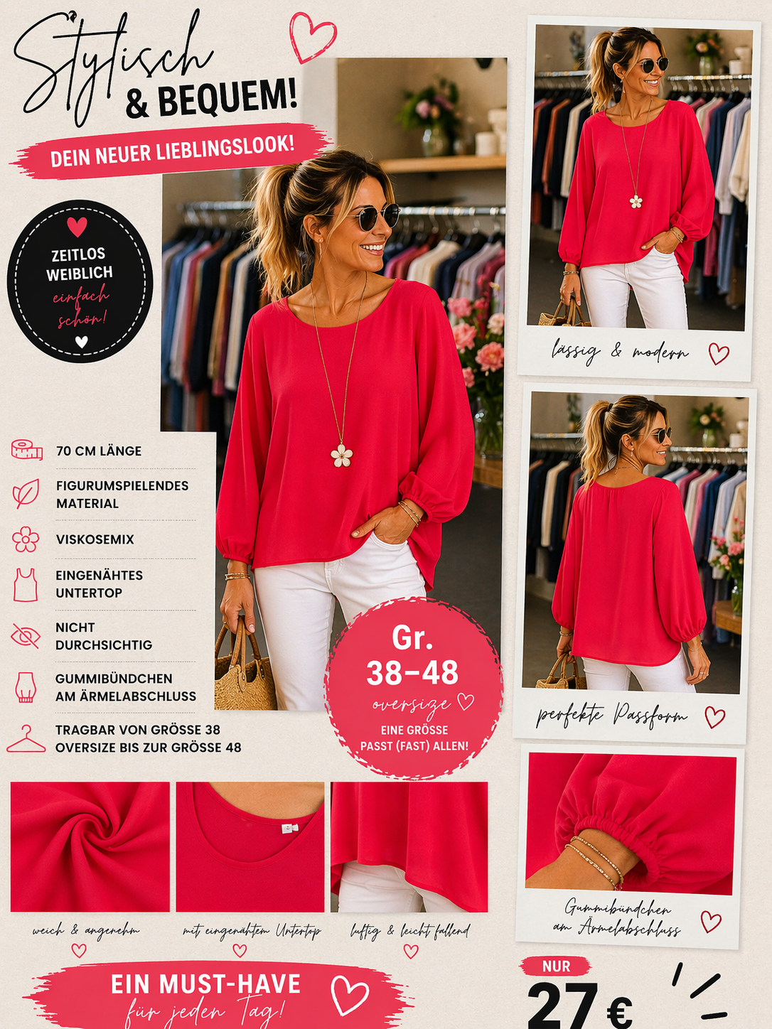 Mega schöne Bluse Cindy