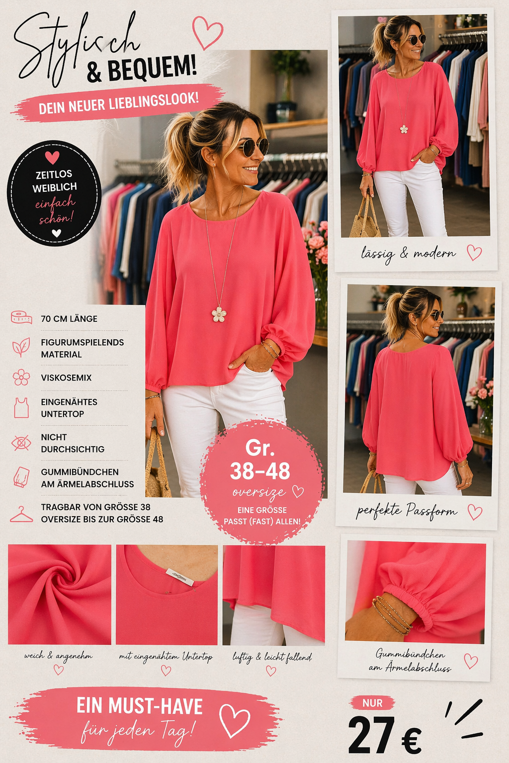 Mega schöne Bluse Cindy
