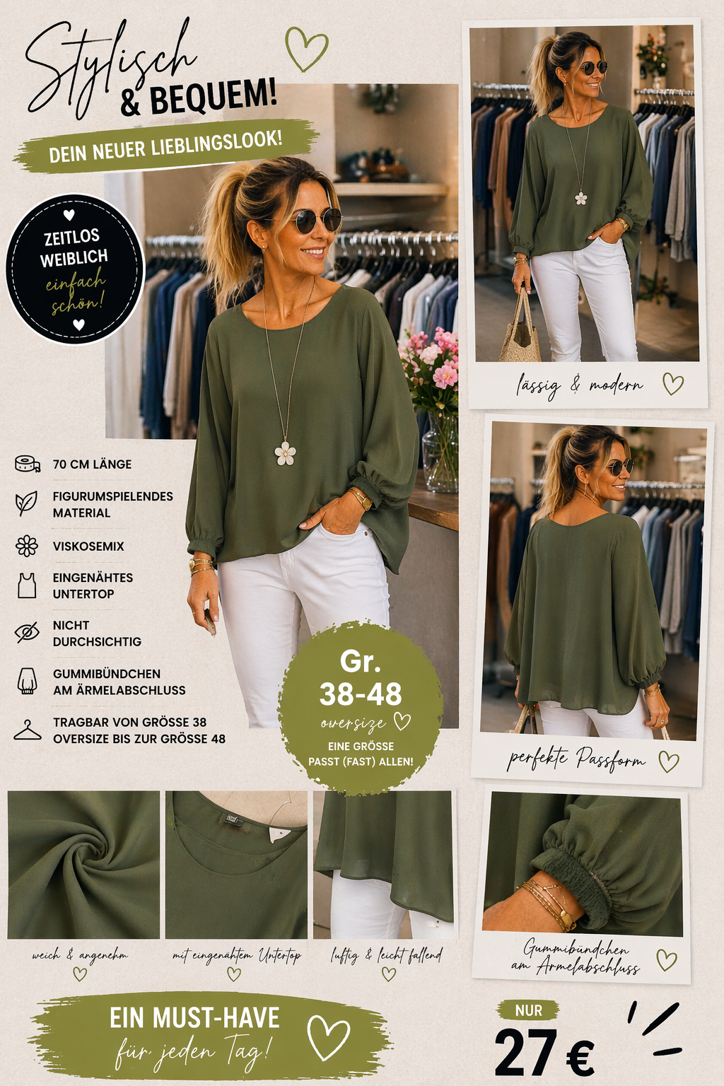 Mega schöne Bluse Cindy