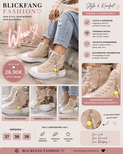 Leo Sneaker High mit Details