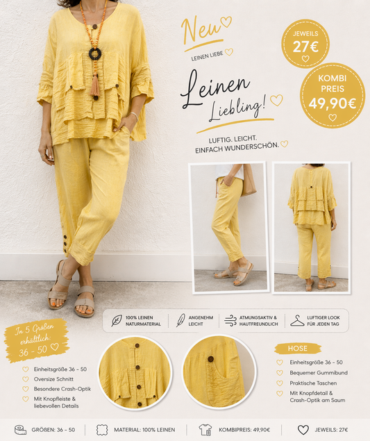 Leinen Liebe 🧡 Kombi
